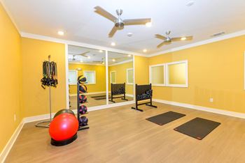 Fitness center with yoga/aerobics